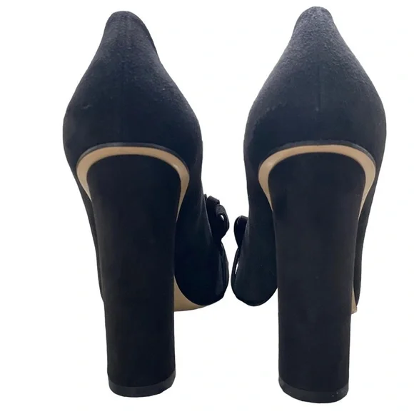 Gucci GG Marmont Fringe Suede Platform Heeled Pumps - Picture 5 of 7